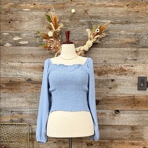 American Eagle Outfitters Blue Blouse